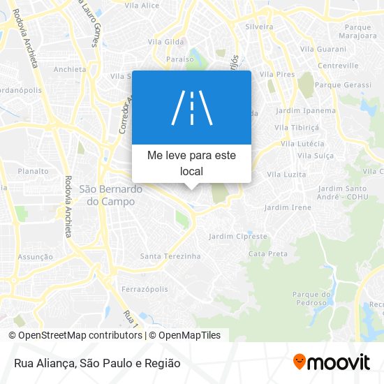 Rua Aliança mapa