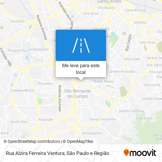 Rua Alzira Ferreira Ventura mapa