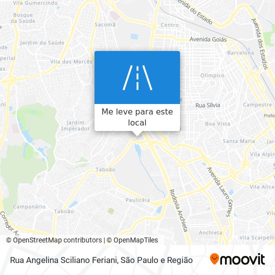 Rua Angelina Sciliano Feriani mapa