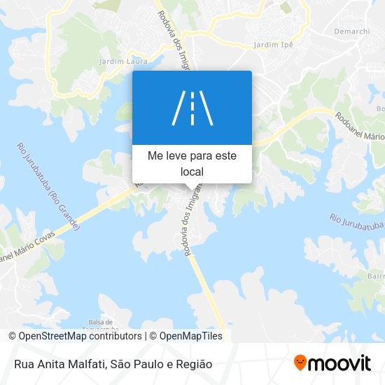 Rua Anita Malfati mapa