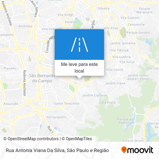 Rua Antonía Viana Da Silva mapa