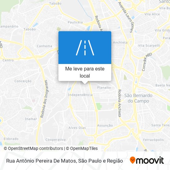 Rua Antônio Pereira De Matos mapa