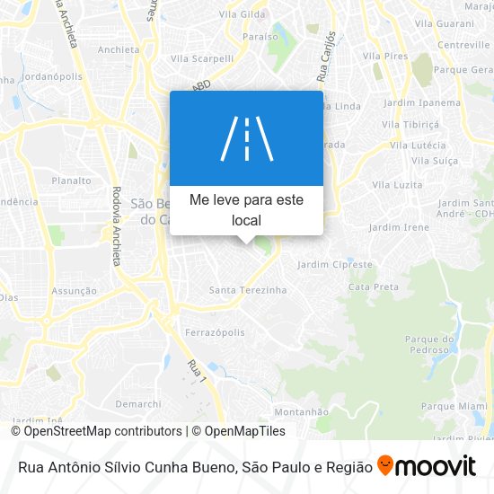 Rua Antônio Sílvio Cunha Bueno mapa