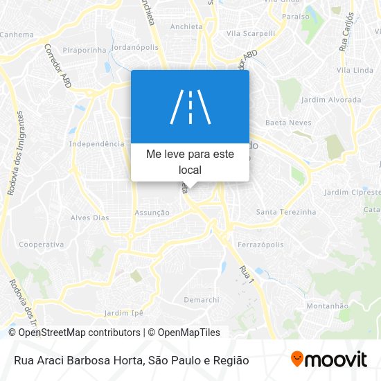 Rua Araci Barbosa Horta mapa