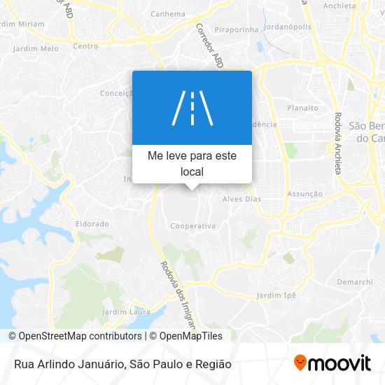 Rua Arlindo Januário mapa