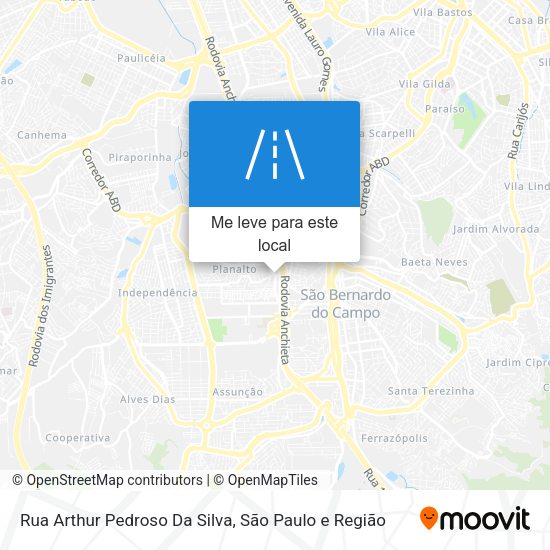 Rua Arthur Pedroso Da Silva mapa