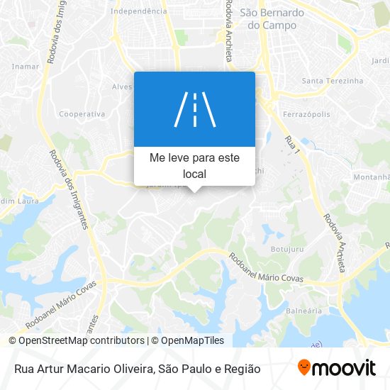 Rua Artur Macario Oliveira mapa