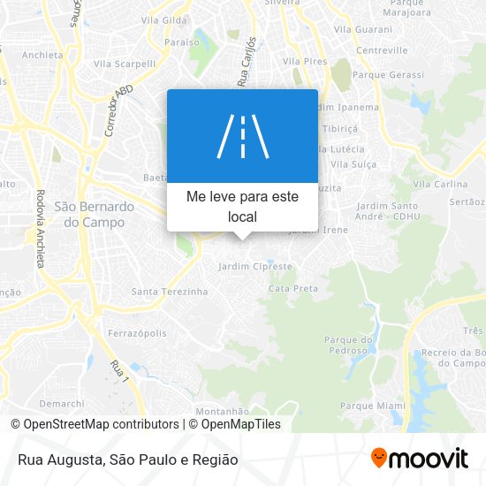 Rua Augusta mapa