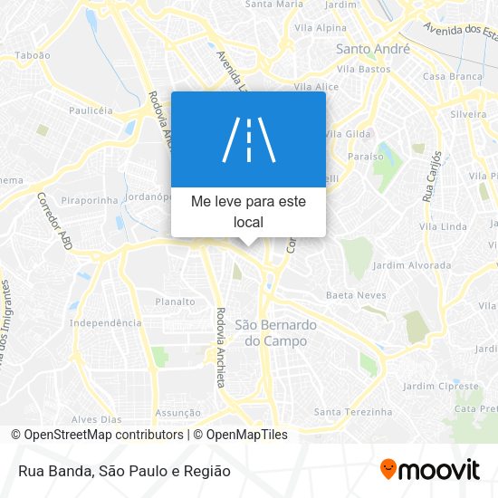 Rua Banda mapa