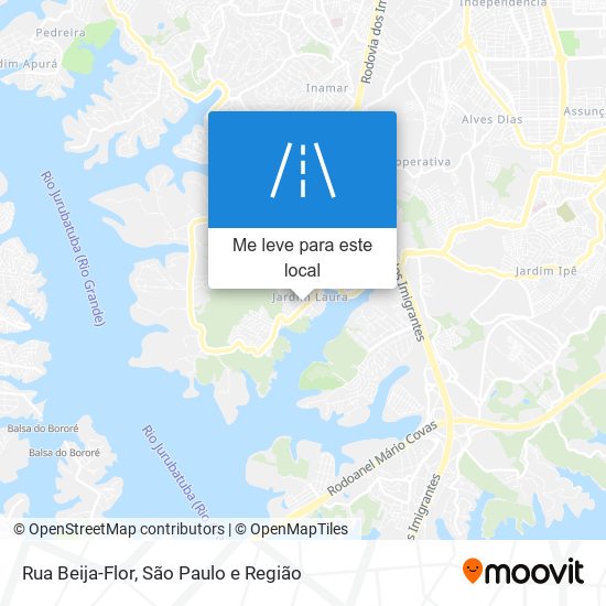 Rua Beija-Flor mapa