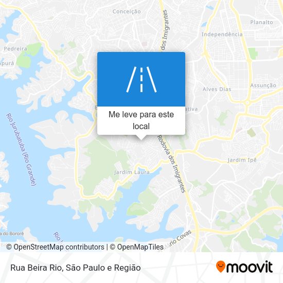 Rua Beira Rio mapa