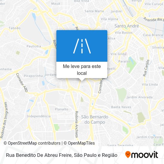 Rua Benedito De Abreu Freire mapa