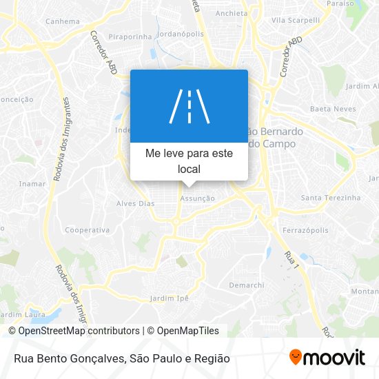 Rua Bento Gonçalves mapa