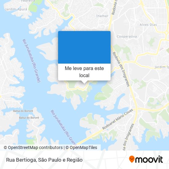 Rua Bertioga mapa