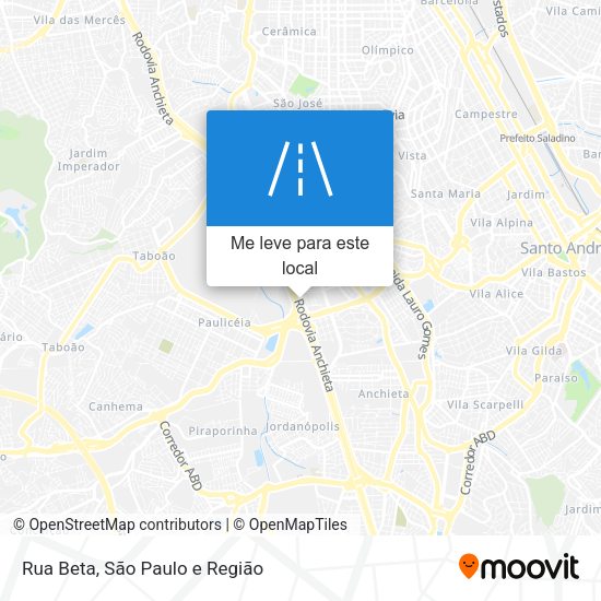 Rua Beta mapa