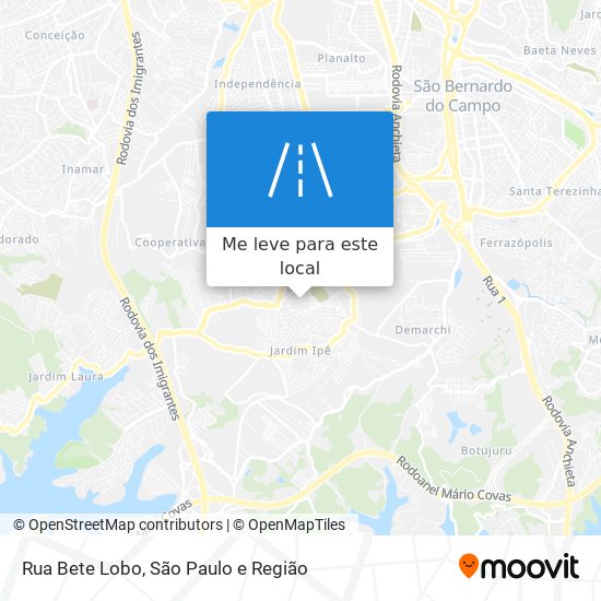 Rua Bete Lobo mapa