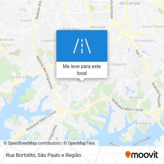 Rua Bortolito mapa