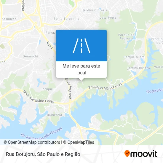 Rua Botujoru mapa
