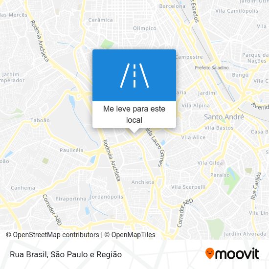 Rua Brasil mapa