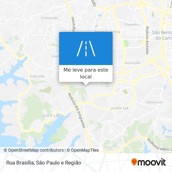 Rua Brasília mapa