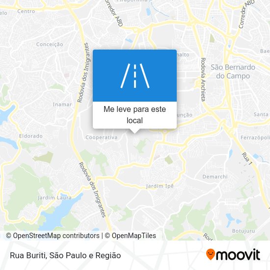 Rua Buriti mapa