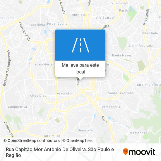 Rua Capitão Mor Antônio De Oliveira mapa