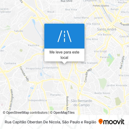 Rua Capitão Oberdan De Nicola mapa