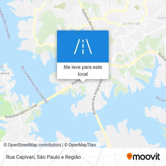 Rua Capivari mapa