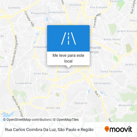 Rua Carlos Coimbra Da Luz mapa