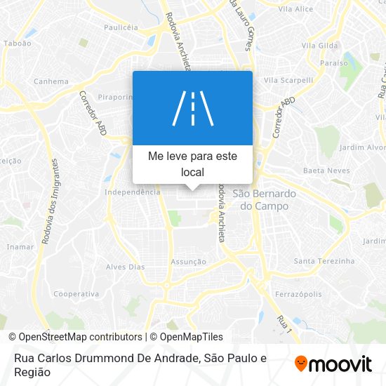 Rua Carlos Drummond De Andrade mapa