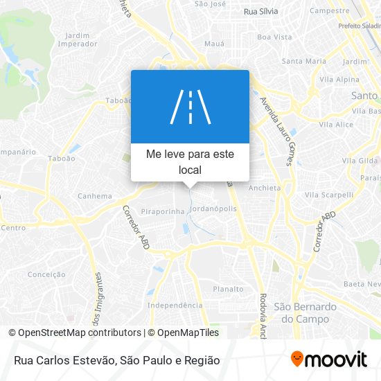 Rua Carlos Estevão mapa