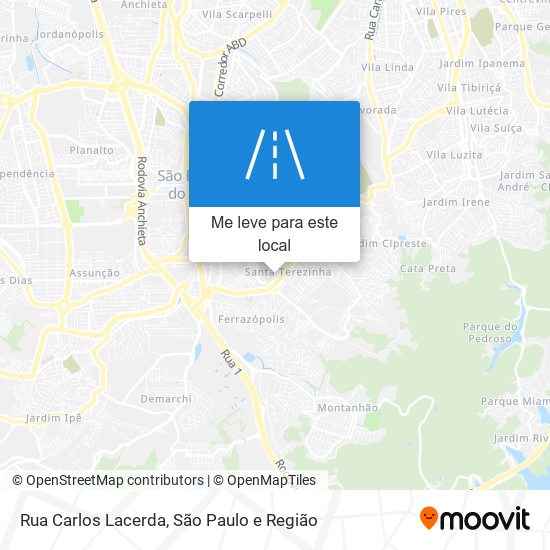 Rua Carlos Lacerda mapa