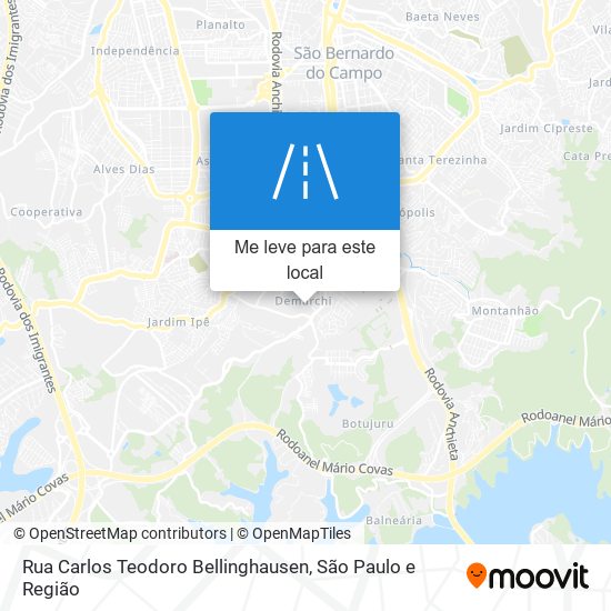 Rua Carlos Teodoro Bellinghausen mapa