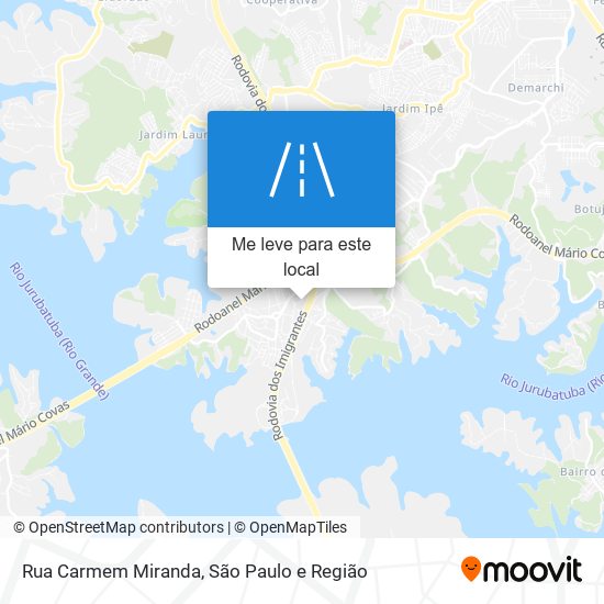 Rua Carmem Miranda mapa