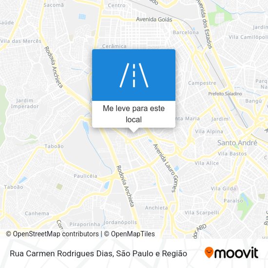 Rua Carmen Rodrigues Dias mapa