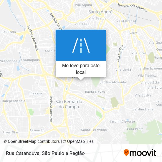 Rua Catanduva mapa