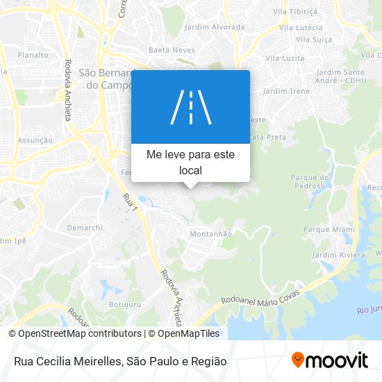 Rua Cecilia Meirelles mapa