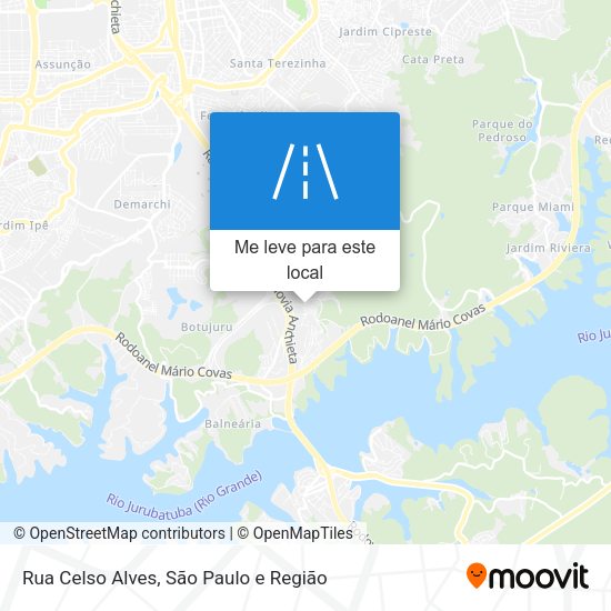 Rua Celso Alves mapa