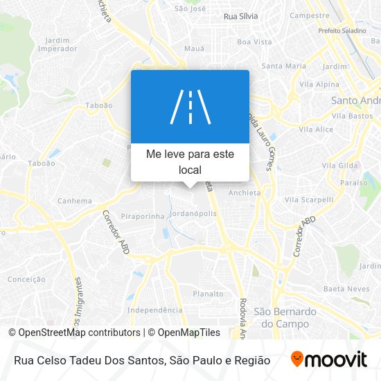 Rua Celso Tadeu Dos Santos mapa