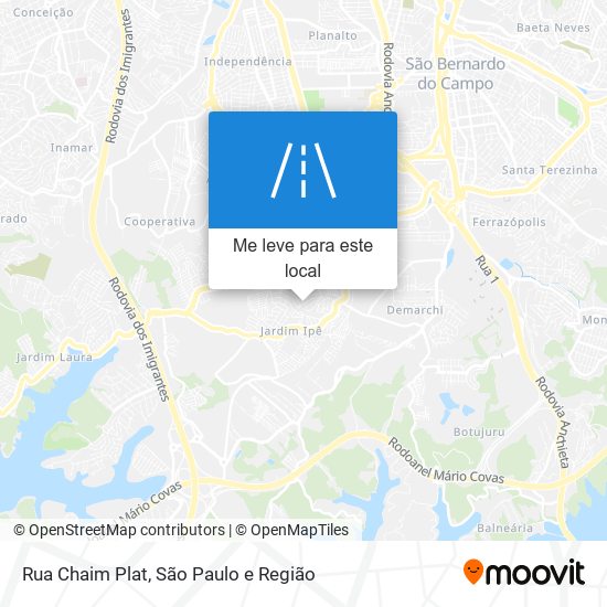 Rua Chaim Plat mapa