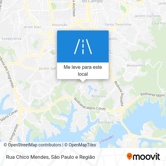 Rua Chico Mendes mapa
