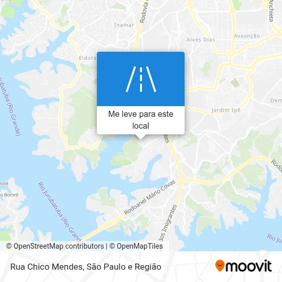 Rua Chico Mendes mapa