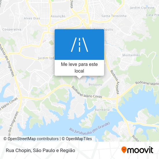 Rua Chopin mapa