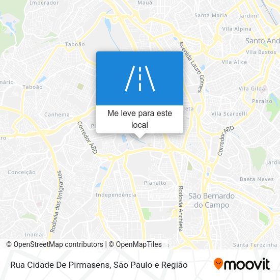 Rua Cidade De Pirmasens mapa