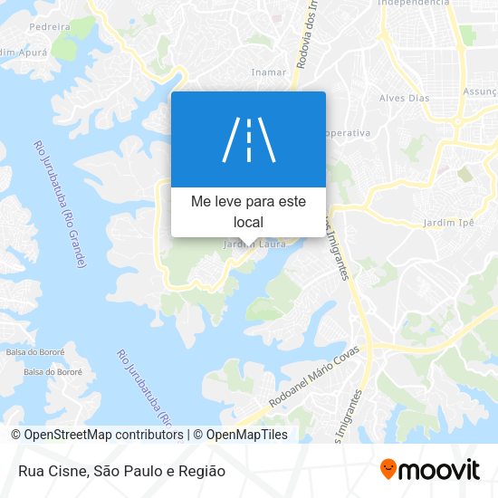 Rua Cisne mapa