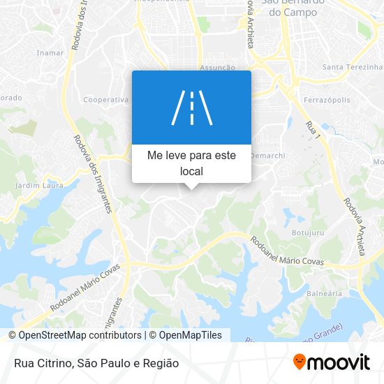 Rua Citrino mapa