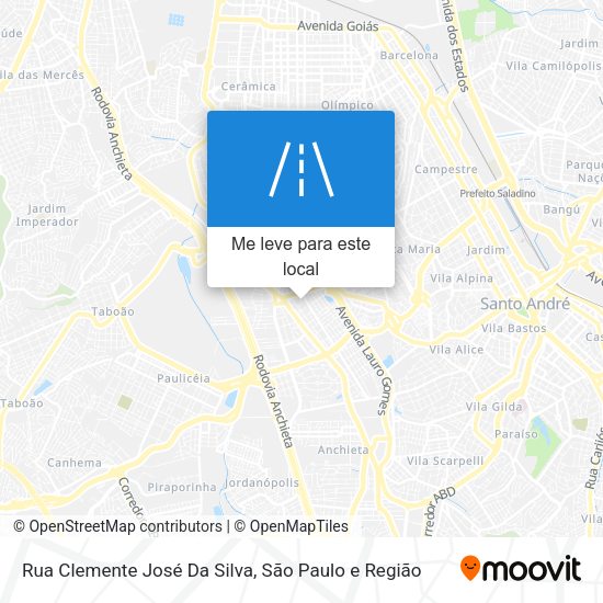 Rua Clemente José Da Silva mapa
