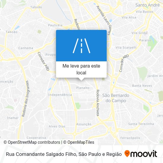 Rua Comandante Salgado Filho mapa
