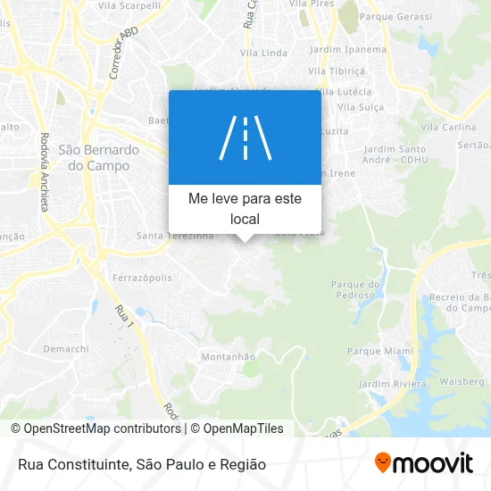 Rua Constituinte mapa