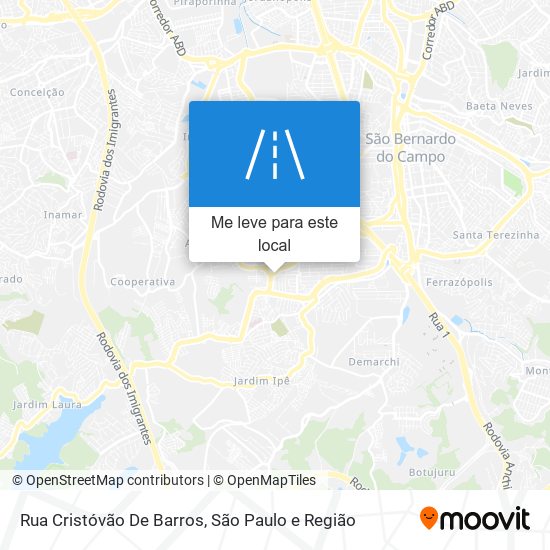 Rua Cristóvão De Barros mapa